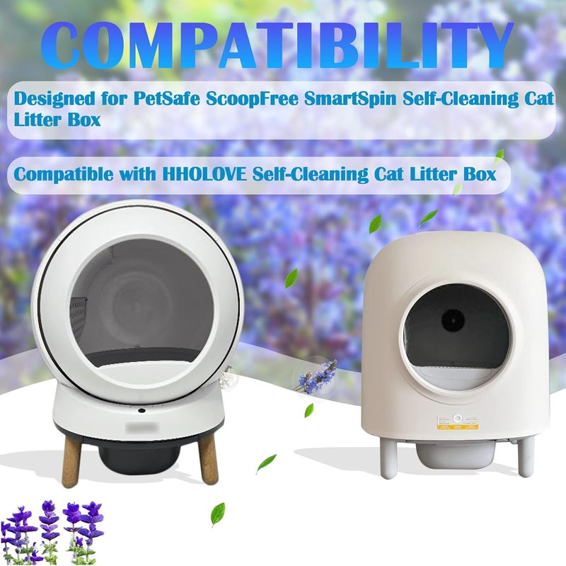NEWKEY 6 Pack Deodorizer for PetSafe ScoopFree SmartSpin Self-Cleaning Cat Litter Box, Odor Control Compatible with HHOLOVE Self-Cleaning Cat Litter Box, Air Freshener, Pet Gift - Image 3